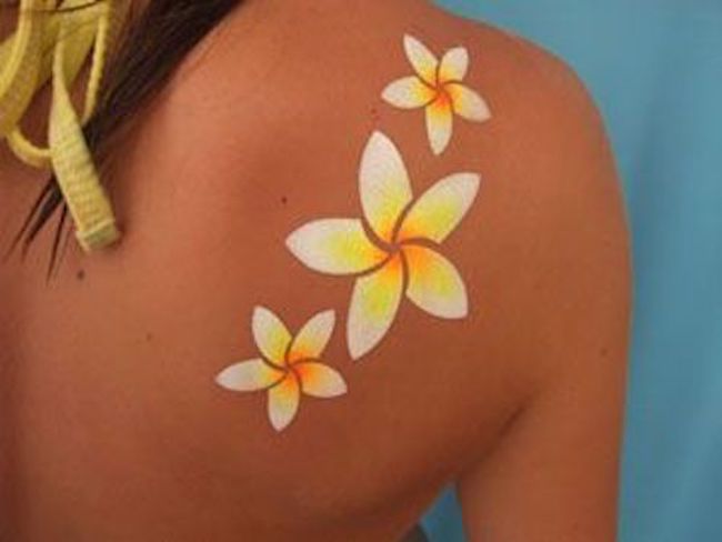 frangipani bali tattoo design
