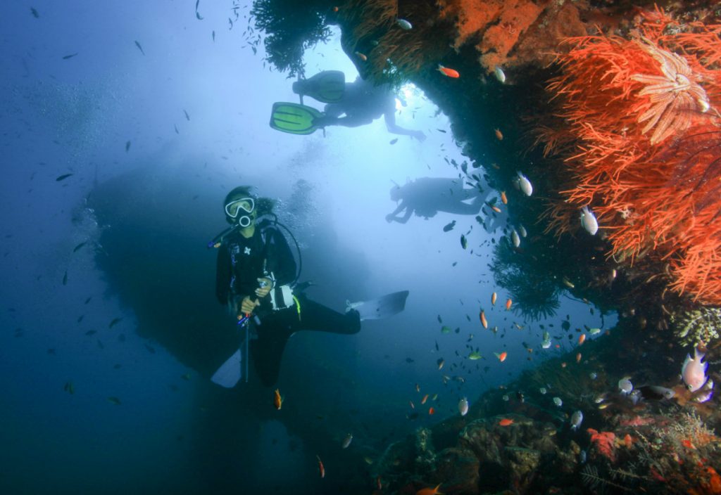 Diving spot in tulamben
