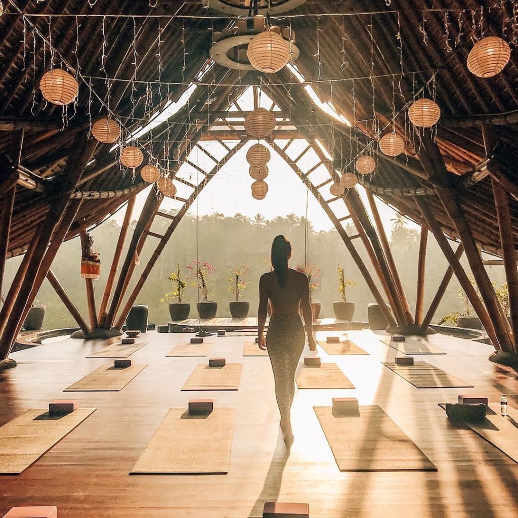 Stretch Your Body in Morning Yoga in Ubud Villas Bali