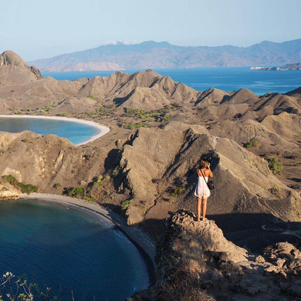 explore komodo island from higher place